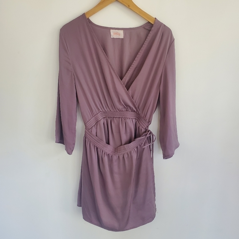 Princess Polly Lavender Gray Skort Romper - Picture 4 of 9